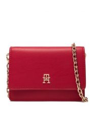 Tommy Hilfiger Torebka Th Icon Card Holder W/Chain AW0AW18248 Czerwony. Czerwone torebki do ręki damskie Tommy Hilfiger, bez wzorów, ze skóry, bez dodatków. Za 289.99 zł.