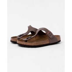 Klapki Birkenstock Gizeh Birkibuc Dorosłych. Szare klapki damskie Birkenstock, bez wzorów, z materiału, bez obcasa, bez zapięcia. Za 566.00 zł.