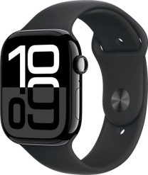 Smartwatch Apple Watch 10 GPS 46mm Jet Black Alu M/L Czarny (MWWQ3ET/A). Czarne zegarki smartwatch Apple, bez wzorów. Za 1,893.99 zł.