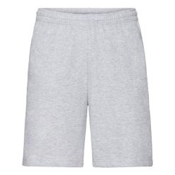 Spodenki Jersey Dla Dorosłych Unisex. Szare szorty damskie fruit of the loom, bez wzorów, z jersey, sportowe. Za 49.99 zł.