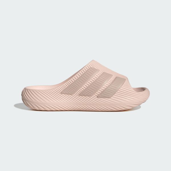 KLAPKI PURECHILL. Białe klapki męskie Adidas, bez wzorów, z gumy, bez zapięcia. Za 219.00 zł.