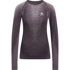 Bluza termoaktywna damska Odlo Performance Warm Blackcomb BL Top Crew Neck LS. Szare bluzy damskie ODLO, l, bez wzorów, sportowe, bez ramiączek, bez kaptura. Za 341.98 zł.