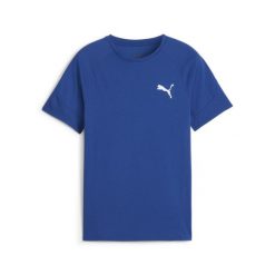 Puma Koszulka Evostripe 67919517. Niebieskie bluzki damskie Puma, bez wzorów, sportowe, bez kołnierzyka, bez ramiączek. Za 61.99 zł.