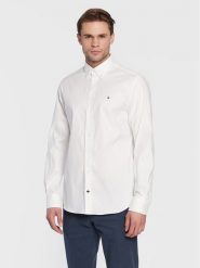 Tommy Hilfiger Koszula MW0MW29969 Biały Regular Fit. Białe koszule męskie Tommy Hilfiger, m, bez wzorów, z bawełny, bez kołnierzyka, bez ramiączek. Za 209.99 zł.