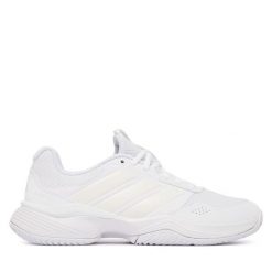 Buty do tenisa adidas. Białe obuwie sportowe damskie Adidas, bez wzorów, bez zapięcia, tenisowe. Za 329.99 zł.
