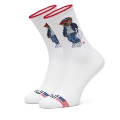 Skarpety długie Polo Ralph Lauren. Białe skarpetki damskie Polo Ralph Lauren, bez wzorów. Za 85.99 zł.