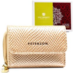 Portfel damski Peterson PTN 423229-DSL złoty. Żółte portfele damskie Peterson. Za 61.99 zł.