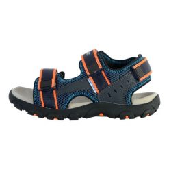 Sandały GEOX JR SANDAL STRADA A Niebieski. Brązowe sandały damskie Geox, na lato, bez wzorów, ze skóry, bez zapięcia. Za 151.99 zł.
