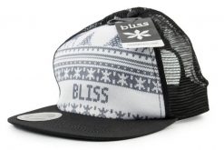 Czapka z daszkiem unisex Level Bliss trucker. Czarne czapki damskie Level, na lato, bez wzorów, z materiału, klasyczne. Za 53.49 zł.