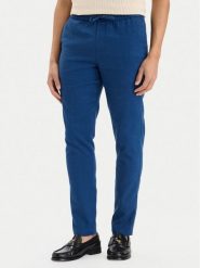 Tommy Hilfiger Chinosy Harlem MW0MW42336 Niebieski Regular Fit. Niebieskie eleganckie spodnie męskie Tommy Hilfiger, bez wzorów, ze lnu. Za 529.99 zł.