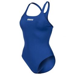 Damski kostium kąpielowy 1-częściowy Arena Team Pro Solid. Niebieskie bikini ARENA, bez wzorów. Za 169.99 zł.