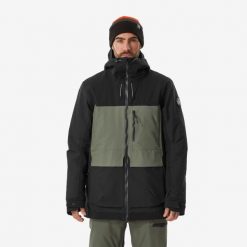 Kurtka snowboardowa męska Dreamscape SNB 500 ziprotect. Brązowe kurtki sportowe męskie DREAMSCAPE, na zimę, m, bez wzorów, z materiału, bez kaptura, narciarskie. Za 649.99 zł.
