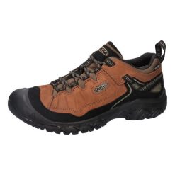 Buty trekkingowe męskie Keen Targhee Iv Wp. Brązowe trekkingi męskie Keen, z materiału, bez zapięcia. Za 1,033.00 zł.