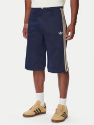Adidas Szorty materiałowe Firebrid Twill Jorts KR7234 Granatowy Regular Fit. Niebieskie szorty męskie Adidas, bez wzorów, z bawełny. Za 259.99 zł.