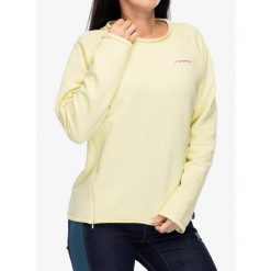 Bluza damska La Sportiva Tufa Sweater. Żółte bluzy damskie La Sportiva, xs, bez wzorów, casualowe, bez ramiączek, bez kaptura. Za 245.99 zł.