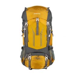 Plecak turystyczny BERGSON Vinstra MUS 40L. Żółte plecaki męskie Bergson, bez wzorów, z materiału, sportowe. Za 367.99 zł.