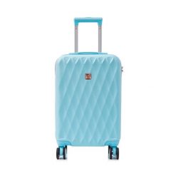 Walizka kabinowa Semi Line. Niebieskie walizki damskie Semi-line, bez wzorów. Za 149.99 zł.