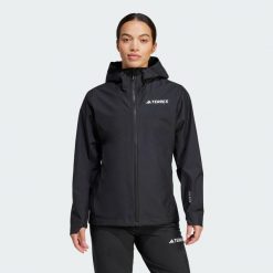 Kurtka Terrex Multi 2.5L Rain.Rdy. Czarne kurtki męskie Adidas, l, bez wzorów, z materiału, sportowe, bez kaptura. Za 699.00 zł.