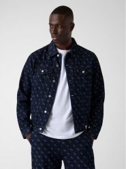Guess Kurtka przejściowa 183238 Niebieski Classic Fit. Niebieskie kurtki męskie Guess, m, z aplikacjami, z bawełny, bez kaptura. Za 612.99 zł.
