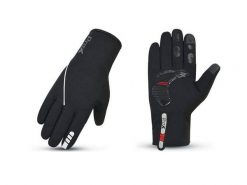 Rękawiczki rowerowe męskie Prox Soft Softshell Comfort Fit. Czarne rękawiczki męskie PROX, na jesień, bez wzorów, z materiału. Za 104.99 zł.