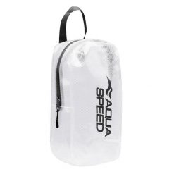 Aqua Speed - Wodoodporna torba pływacka na mokre ubrania z zamkiem. Białe torby sportowe męskie Aqua-Speed, bez wzorów, z materiału, małe. Za 39.90 zł.