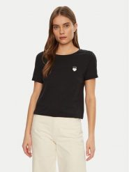 JDY T-Shirt Kitty 15318845 Czarny Regular Fit. Czarne t-shirty damskie JDY, xs, bez wzorów, z bawełny, bez kołnierzyka, bez ramiączek. Za 69.99 zł.