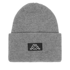 Czapka Kappa. Szare czapki męskie Kappa, na zimę, bez wzorów. Za 59.99 zł.