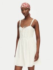 Billabong Sukienka letnia Romantic Vibes EBJWD00155 Kremowy Regular Fit. Białe sukienki damskie Billabong, na lato, m, bez wzorów, z bawełny, bez kołnierzyka, bez ramiączek. Za 389.99 zł.