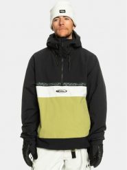 Quiksilver Kurtka anorak Steeze Jk Snjt EQYTJ03421 Czarny Regular Fit. Czarne kurtki męskie Quiksilver, m, bez wzorów, z syntetyku, bez kaptura. Za 679.99 zł.