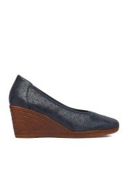 Lasocki Półbuty CEO-WI23-2188-10 Granatowy. Niebieskie półbuty damskie Lasocki, bez wzorów, ze skóry, bez obcasa, na koturnie, bez zapięcia. Za 199.99 zł.