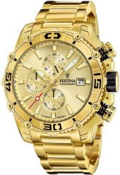 Zegarek męski Festina F20492-1 złoty. Żółte zegarki męskie Festina, bez wzorów, złote. Za 1,953.15 zł.