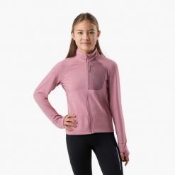 Bluza polarowa treningowa junior Swedemount Ultra Light Full Zip G szybkoschnąca. Czerwone bluzy damskie SWEDEMOUNT, bez wzorów, z polaru, bez kaptura, narciarskie. Za 169.99 zł.