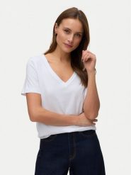 Vero Moda T-Shirt Paulina 10342926 Biały Regular Fit. Białe t-shirty damskie Vero Moda, xl, bez wzorów, z bawełny, bez kołnierzyka, bez ramiączek. Za 69.99 zł.