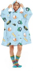 Šilelis sweater blanket Blue. Niebieskie bluzy męskie Blue, m, bez wzorów, bez ramiączek, bez kaptura. Za 187.71 zł.