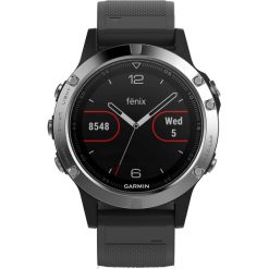 Garmin Fenix 5 Srebrny Zegarek. Szare zegarki smartwatch Garmin, bez wzorów, srebrne. Za 1,777.73 zł.
