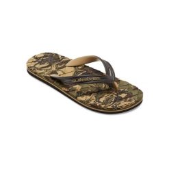 Sandały dla Mężczyzn OAHUEY Zielony. Brązowe sandały męskie Quiksilver, bez wzorów, z gumy, sportowe, bez zapięcia. Za 115.90 zł.