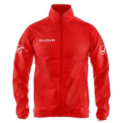 Kurtka Givova Rain Basico czerwona. Czerwone kurtki męskie Givova, xs, bez wzorów, sportowe, bez kaptura. Za 50.00 zł.