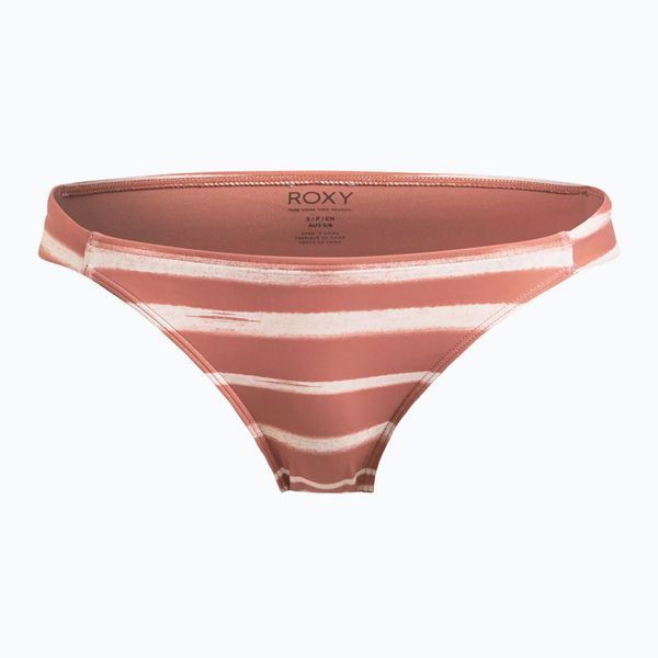 Dół od stroju kąpielowego ROXY Printed Beach Classics Bikini. Brązowe stroje kąpielowe damskie Roxy, l, bez wzorów, z elastanu. Za 109.99 zł.