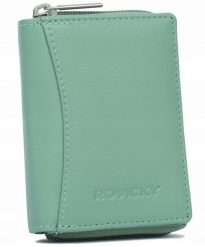 Portfel damski Rovicky R-23-17-LFN j. zielony. Zielone portfele damskie ROVICKY, ze skóry. Za 49.99 zł.