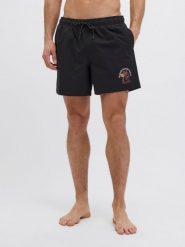 Jack&Jones szorty kąpielowe JPSTMAUI STAR SWIMSHORTS STYD SS25 12287670 BLACK L. Czarne kąpielówki męskie Jack & Jones, l, bez wzorów. Za 99.99 zł.