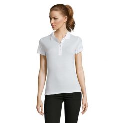 Damska Koszulka Polo Passion. Białe koszulki sportowe damskie SOL'S, s, bez wzorów, bez ramiączek. Za 51.99 zł.