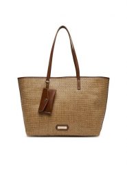 Nine West Torebka Lilla3 Brązowy. Brązowe shopperki damskie Nine West, bez wzorów, z materiału, bez dodatków. Za 219.99 zł.