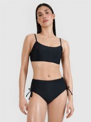 4F Dół od bikini damski - czarny S. Czarne bikini 4F, s, bez wzorów, z elastanu. W wyprzedaży za 49.99 zł.