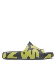 Melissa Klapki Cloud Slide + Simon Miller 33602 Czarny. Czarne klapki damskie Melissa, bez wzorów, z tworzywa sztucznego, bez obcasa, bez zapięcia. Za 319.99 zł.