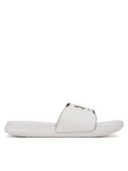 Under Armour Klapki UA M Ignite Select 3027219 Biały. Białe klapki męskie Under Armour, bez wzorów, ze skóry, bez zapięcia. Za 109.99 zł.