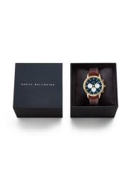 Daniel Wellington Zegarek Iconic Chronograph St Mawes Arctic Panda DW00100875 Brązowy. Brązowe, analogowe zegarki męskie Daniel Wellington, bez wzorów. Za 1,179.00 zł.