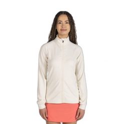 Damska bluza dresowa zapinana na zamek Rossignol. Białe bluzy damskie Rossignol, na zimę, bez wzorów, z dresówki, sportowe, bez ramiączek, bez kaptura. Za 470.00 zł.