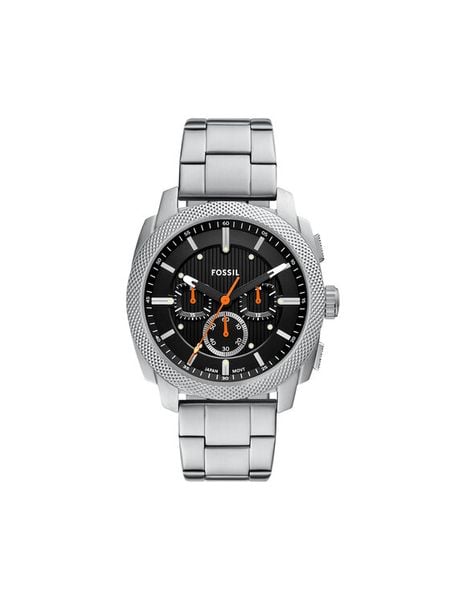 Fossil Zegarek Machine FS6095 Srebrny. Szare, analogowe zegarki męskie FOSSIL, bez wzorów, srebrne. Za 649.99 zł.