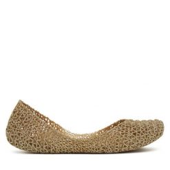 Baleriny Melissa. Żółte balerinki damskie Melissa, bez wzorów, bez obcasa, bez zapięcia. Za 289.99 zł.