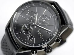 Zegarek Hugo Boss ZEGAREK MĘSKI HUGO BOSS 1513474 Grand Prix (zh043a). Zegarki męskie Hugo Boss, bez wzorów. Za 557.82 zł.